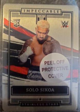 Solo Sikoa #4 Wrestling Cards 2022 Panini Impeccable WWE Stainless Stars