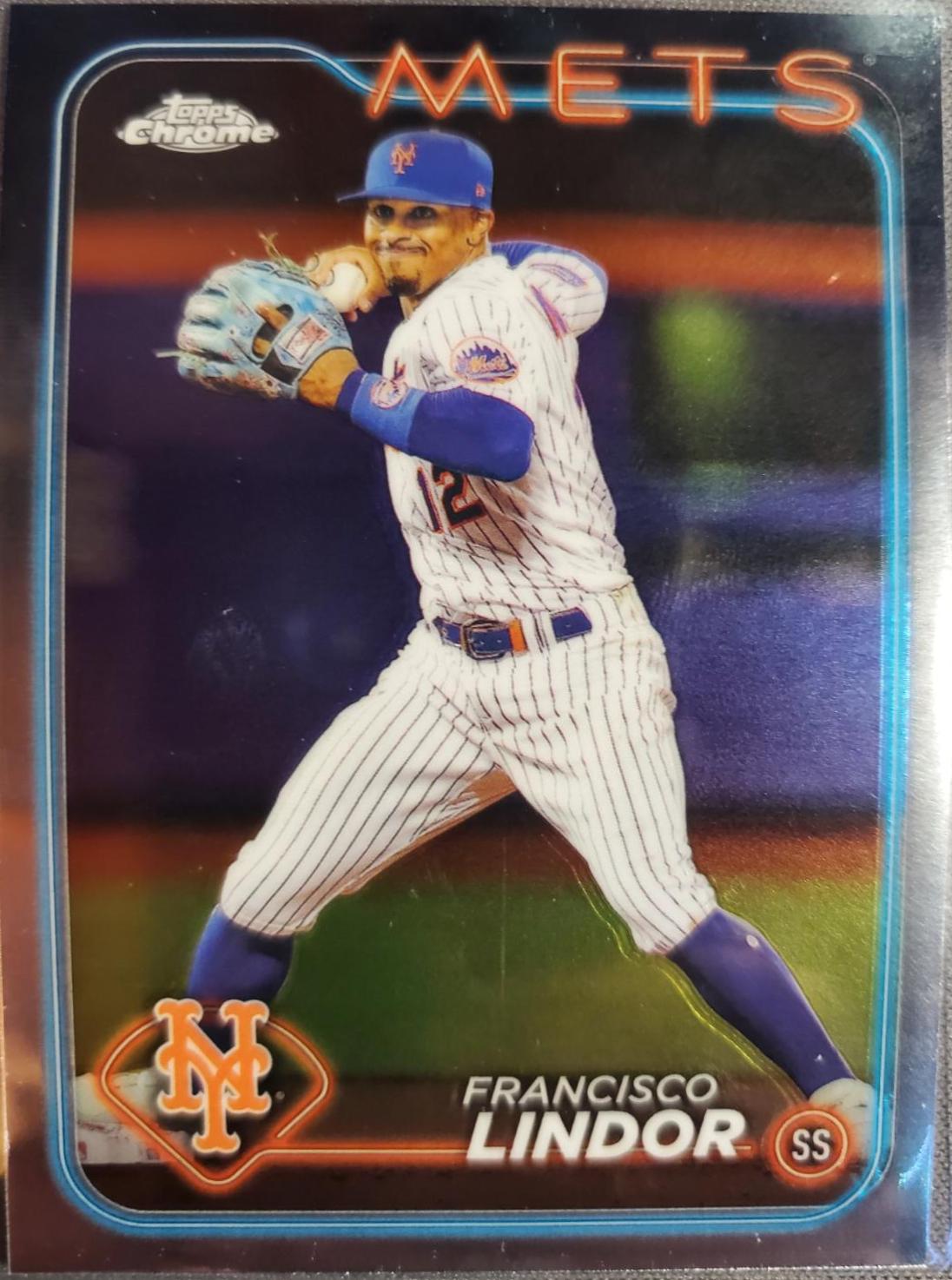 Francisco Lindor #137 Baseball Cards 2024 Topps Chrome