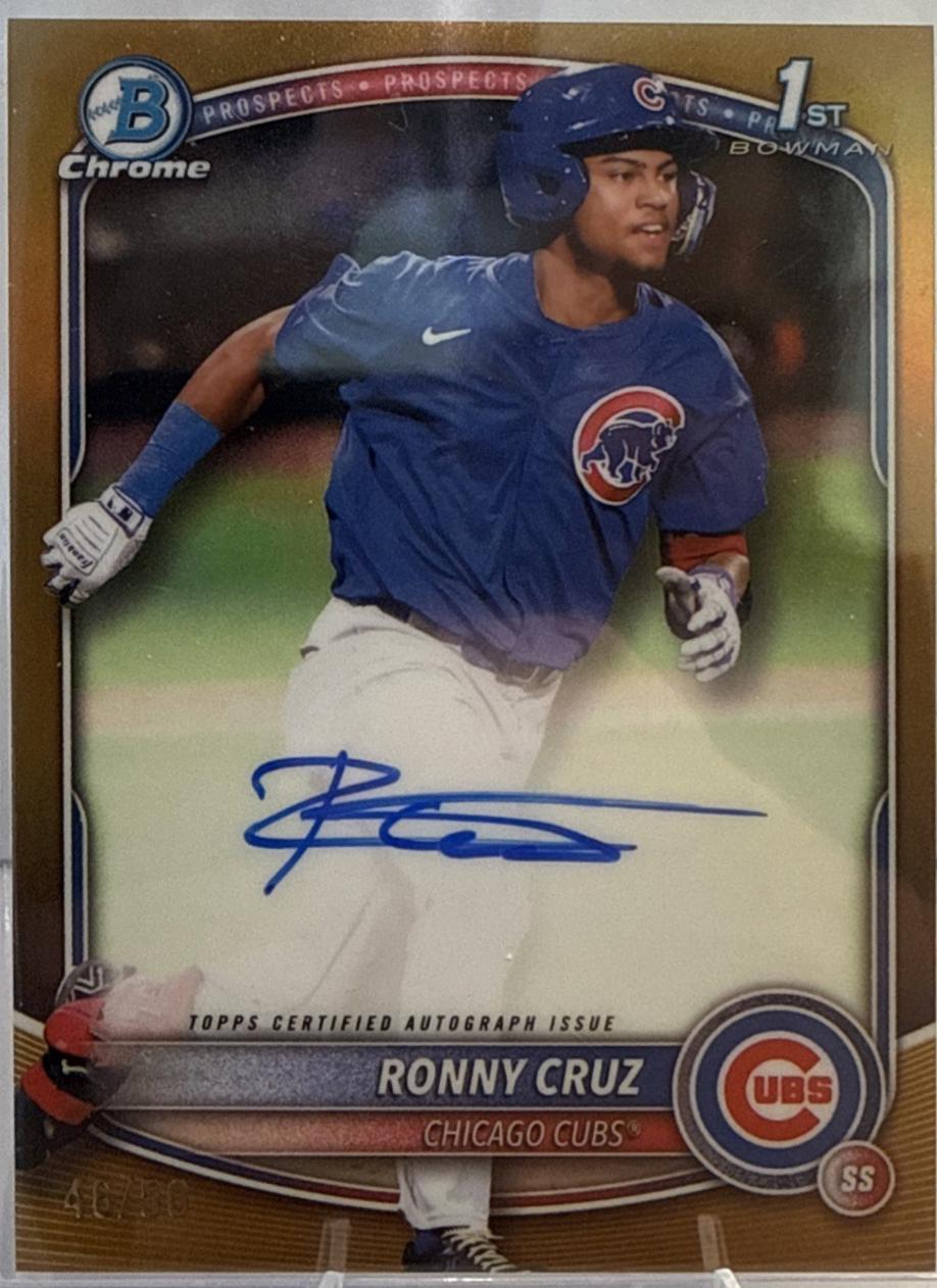 Ronny Cruz [Gold Refractor] #CPA-RCR