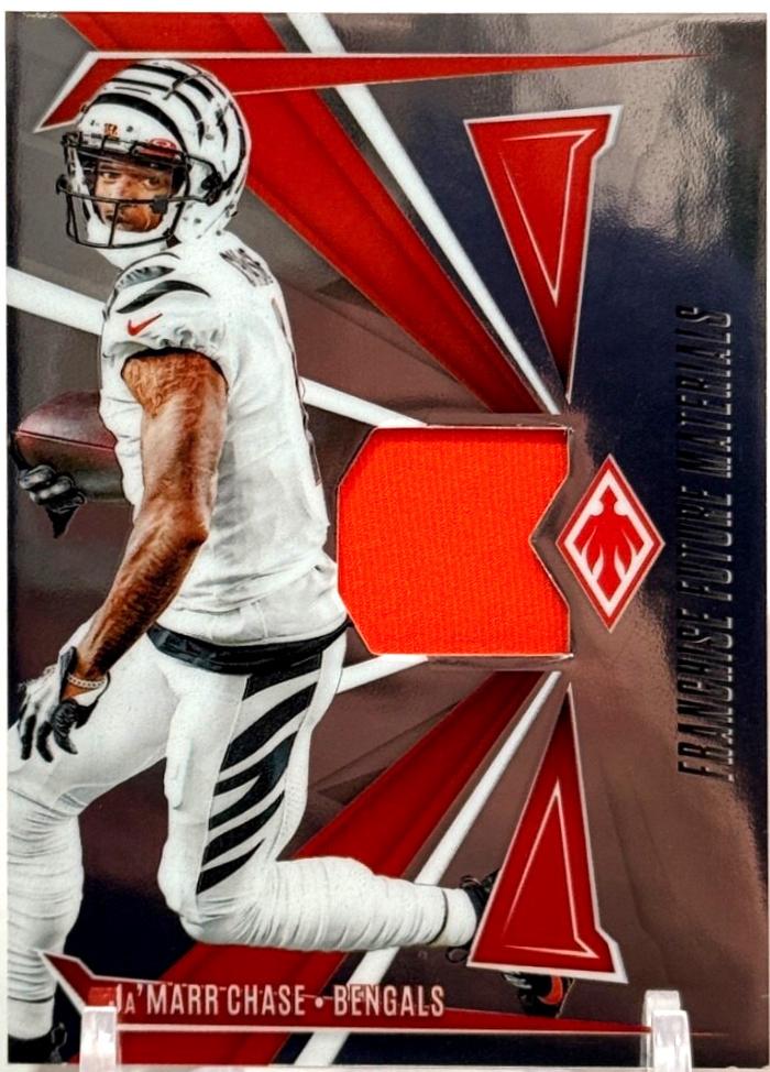 Ja'Marr Chase #FFM-JCE Football Cards 2024 Panini Phoenix Franchise Future Material