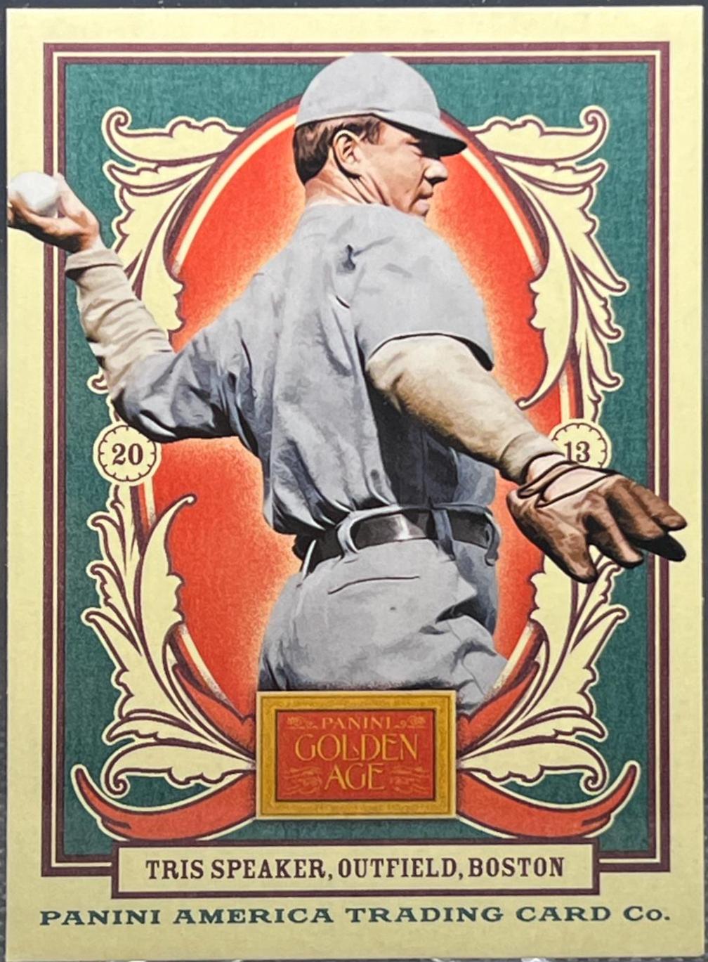Tris Speaker #13 Baseball Cards 2013 Panini Golden Age