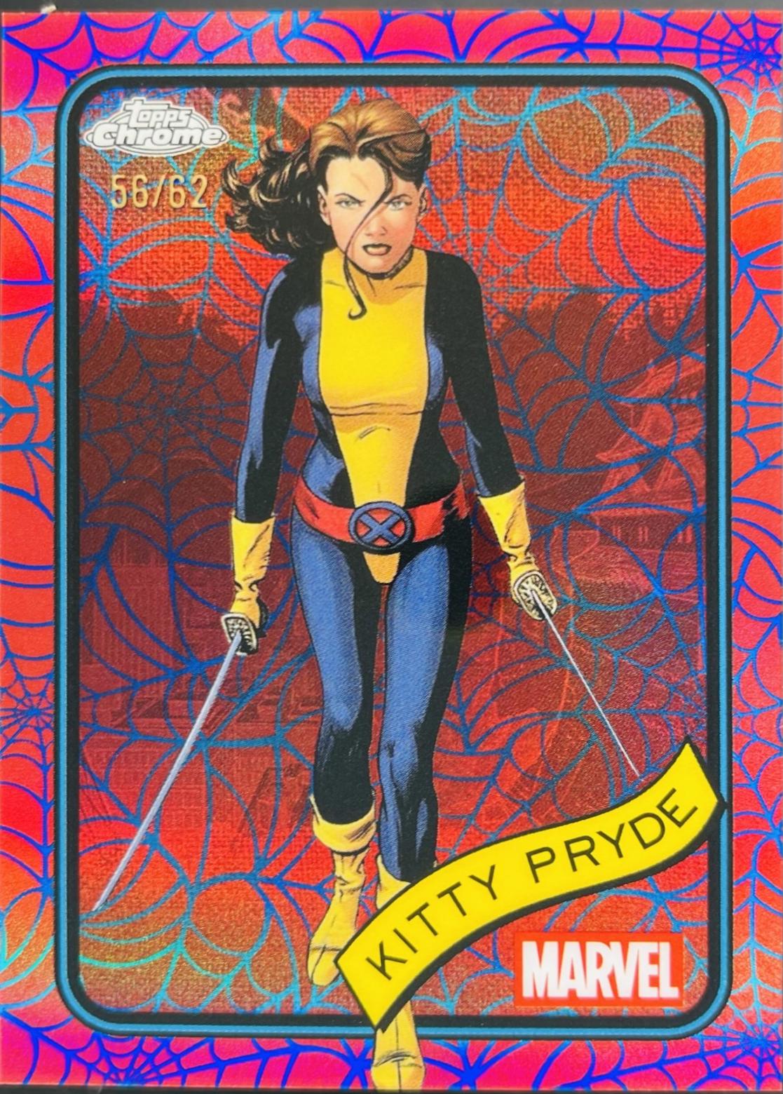 Kitty Pryde Blue & Red Spider Web Refractor