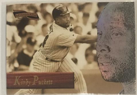Kirby Puckett #24 Baseball Cards 1996 Pinnacle Aficionado