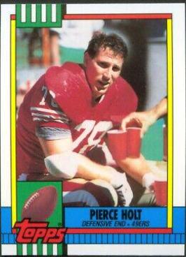 Pierce Holt #18 Football Cards 1990 Topps Tiffany