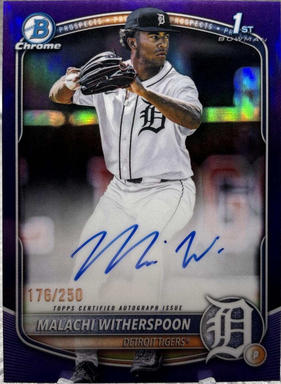 Malachi Witherspoon [Purple Refractor] #CPA-MW