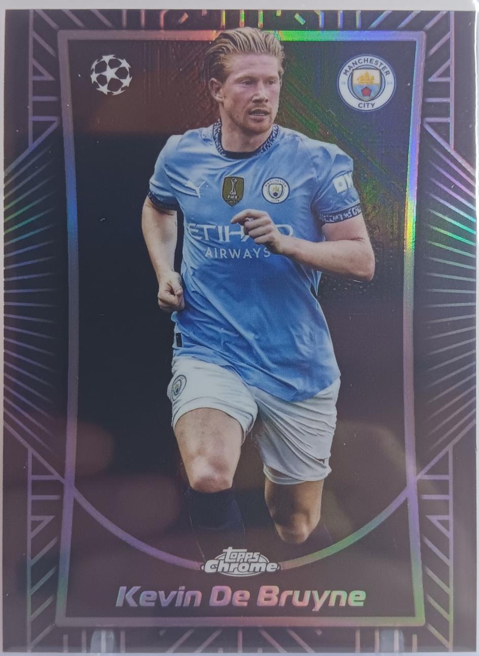 Kevin De Bruyne #SE-1 Soccer Cards 2024 Topps Chrome UEFA Shadow Etch