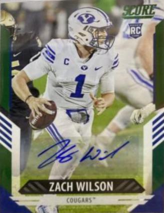 Zach Wilson #304 2021 Panini Score Football