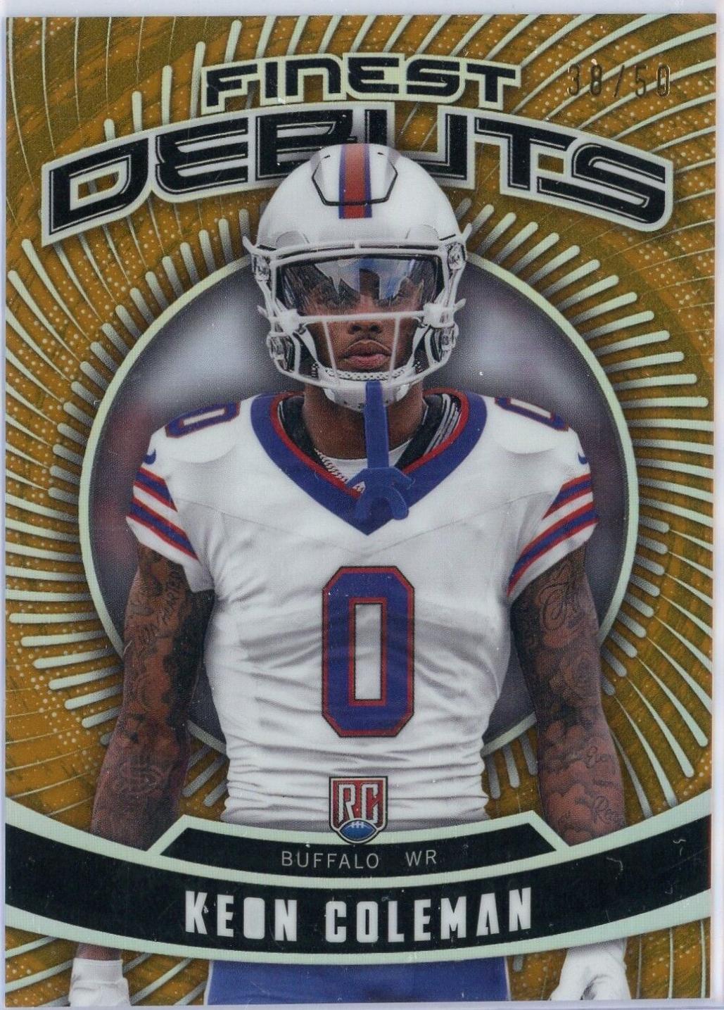 Keon Coleman [Gold Refractor] #D-9