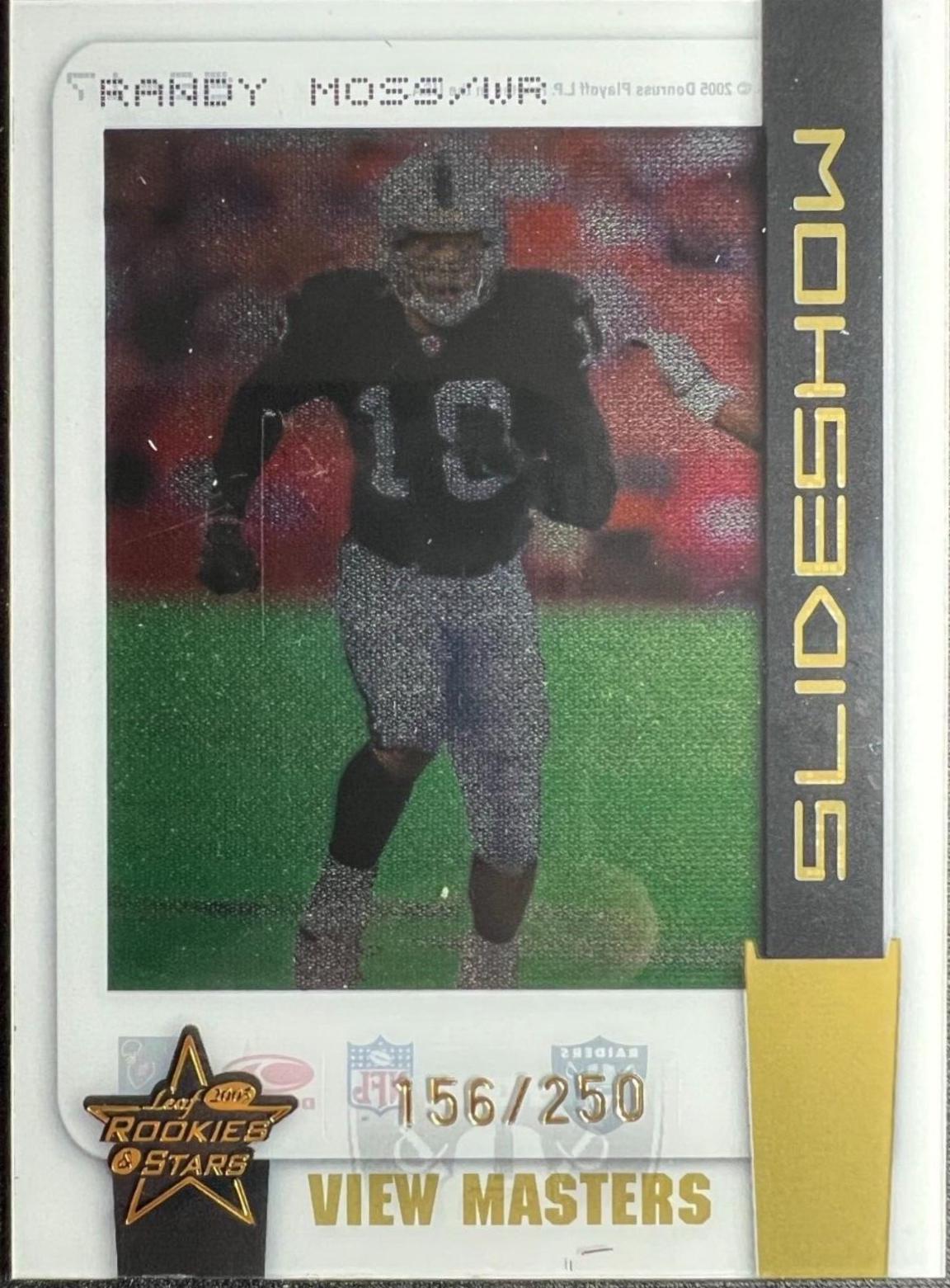 Randy Moss #SS-17 2005 Leaf Rookies & Stars Slide Show Football