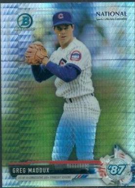 Greg Maddux #BNR-GM 2017 Bowman Chrome National Convention Baseball