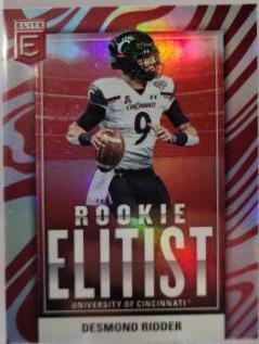 Desmond Ridder #RE-5 Football Cards 2022 Panini Donruss Elite Rookie Elitist