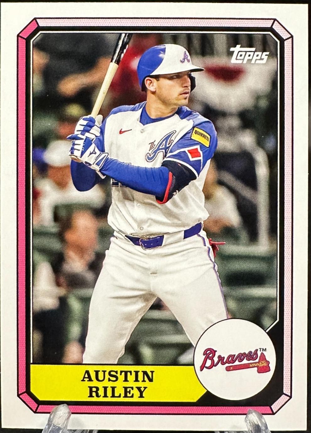 2025 Topps Archives 1987 Boardwalk and Baseball Austin Riley #87BB-24 card
