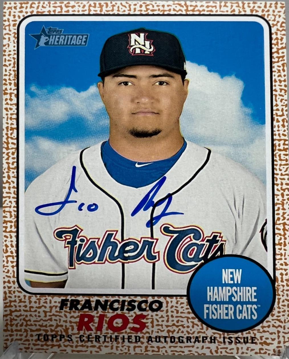Francisco Rios #ROA-FRI 2017 Topps Heritage Minor League Baseball Real One Autographs