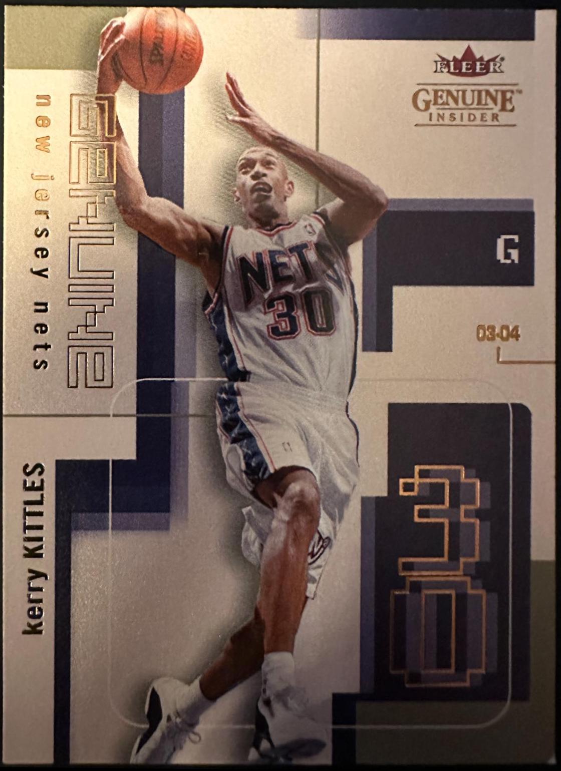 Kerry Kittles #35 Basketball Cards 2003 Fleer Genuine Insider