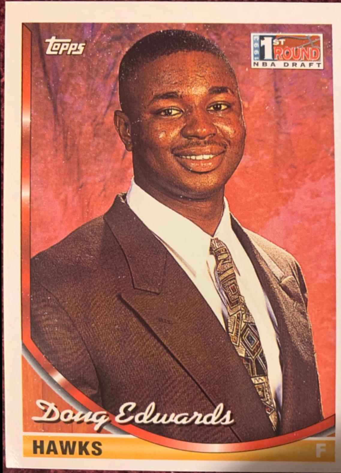 Doug Edwards #13 Basketball Cards 1993 Topps
