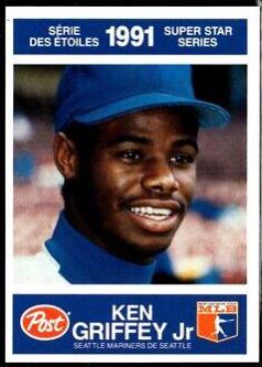 Ken Griffey Jr #26 Baseball Cards 1991 Post Canada Super Star Series