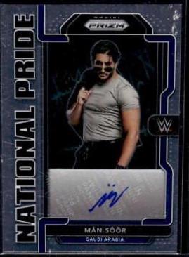 Man. Soor #NP-MSR Wrestling Cards 2022 Panini Chronicles WWE National Pride Signatures