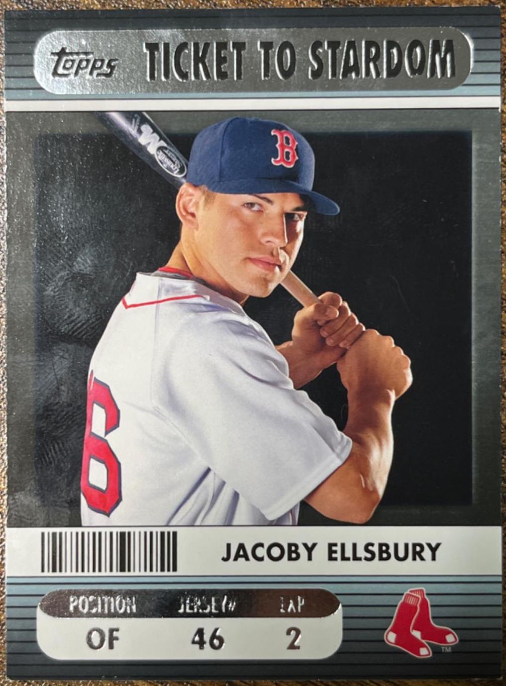 Jacoby Ellsbury #TTS-14 Baseball Cards 2009 Topps Ticket to Stardom Ticket to Stardom