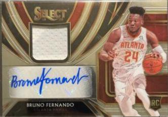 Bruno Fernando #BFN Basketball Cards 2019 Panini Select Rookie Jersey Autographs