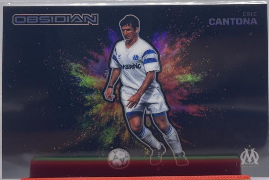 Eric Cantona #16 2025 Panini Obsidian Black Color Blast Soccer