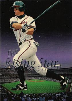 Chipper Jones #6 Baseball Cards 1996 Ultra Rising Star