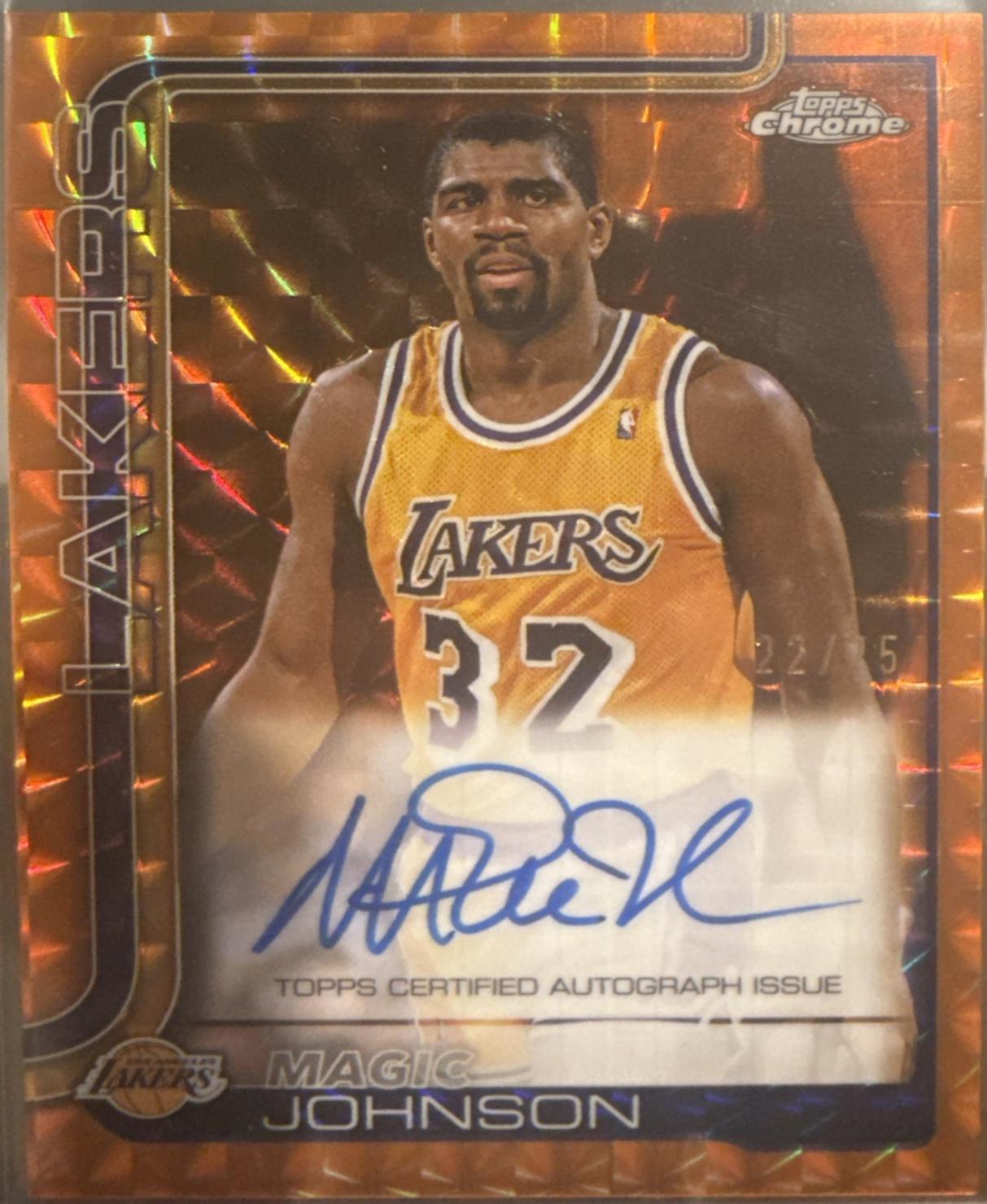 Magic Johnson [Refractor Geometric Orange] #TCA-MJ