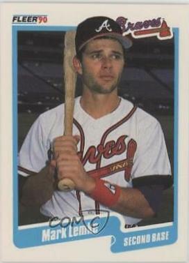 Mark Lemke #587 Baseball Cards 1990 Fleer
