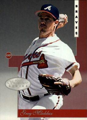 Greg Maddux #3 Baseball Cards 1996 Leaf Signature