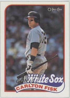 Carlton Fisk #46 Baseball Cards 1989 O Pee Chee