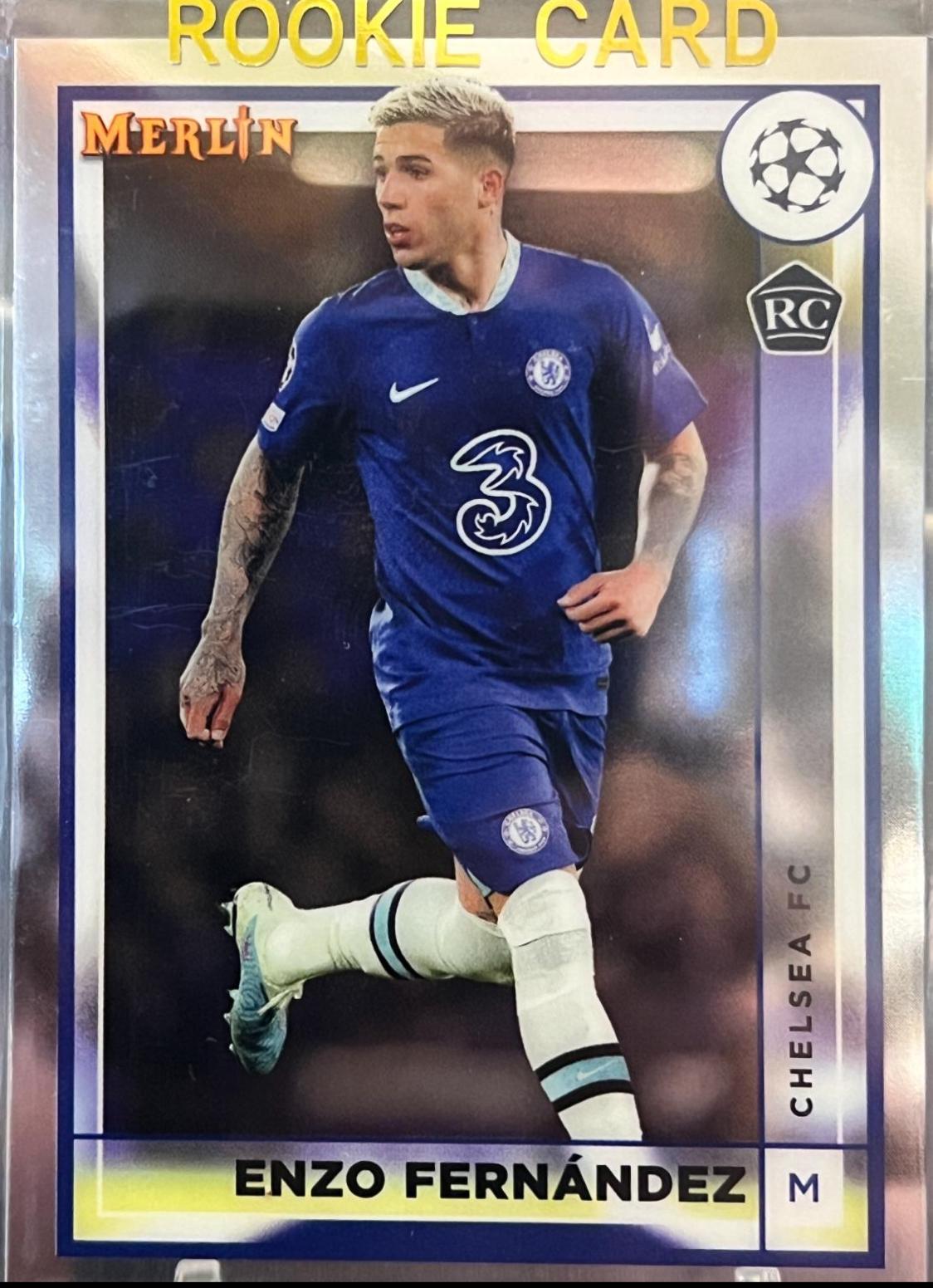 Enzo Fernandez #147 Soccer Cards 2022 Topps Merlin Chrome UEFA Club Competitions