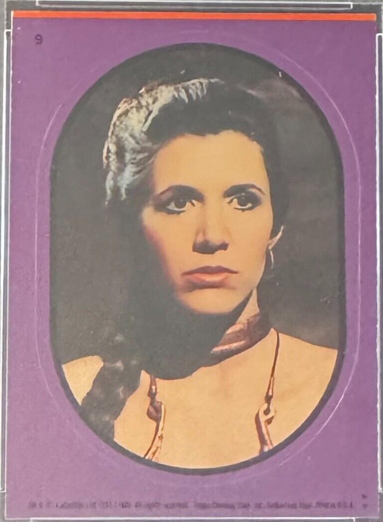 Leia #9 1983 Star Wars: Return of the Jedi Sticker