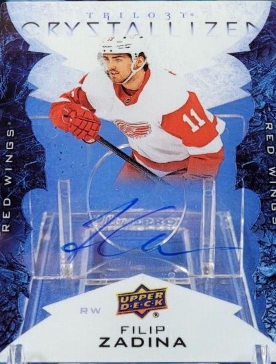 Filip Zadina #C-FZ Hockey Cards 2022 Upper Deck Trilogy 2020 Update Crystallized Signatures