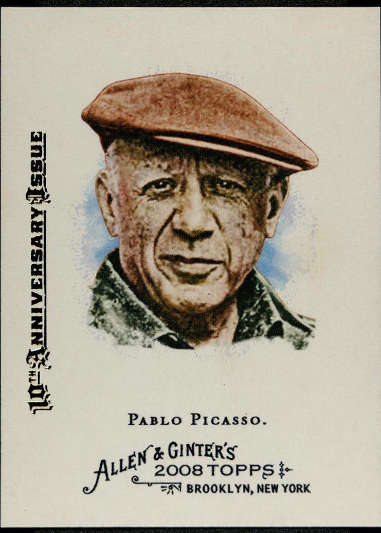 Pablo Picasso #172 Baseball Cards 2015 Topps Allen & Ginter 10th Anniversary Buybacks