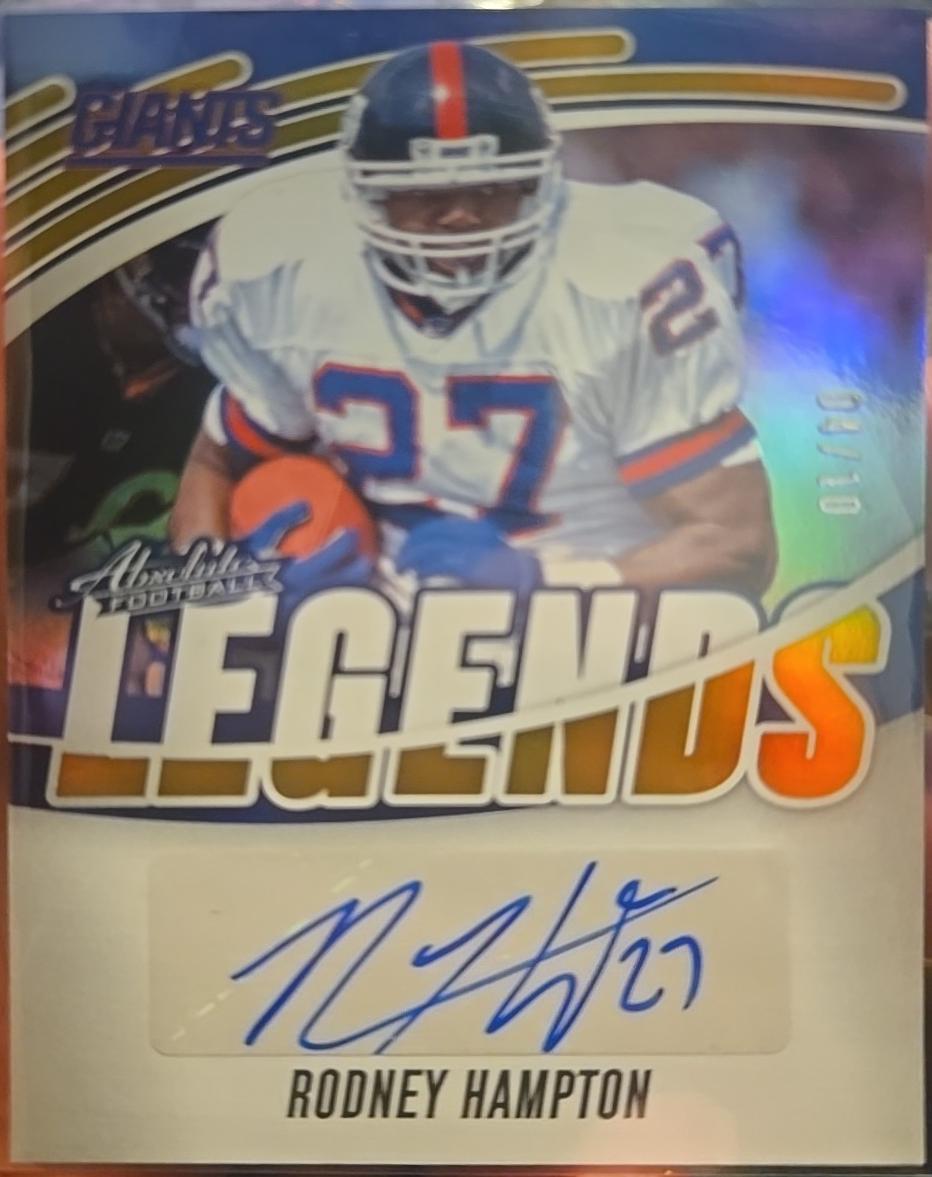 Rodney Hampton [Gold] #ALS-RHN Prices | 2025 Panini Absolute Legends ...