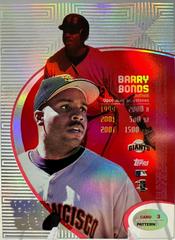 Barry Bonds [Pattern 85] #3 Baseball Cards 1998 Topps Tek Prices