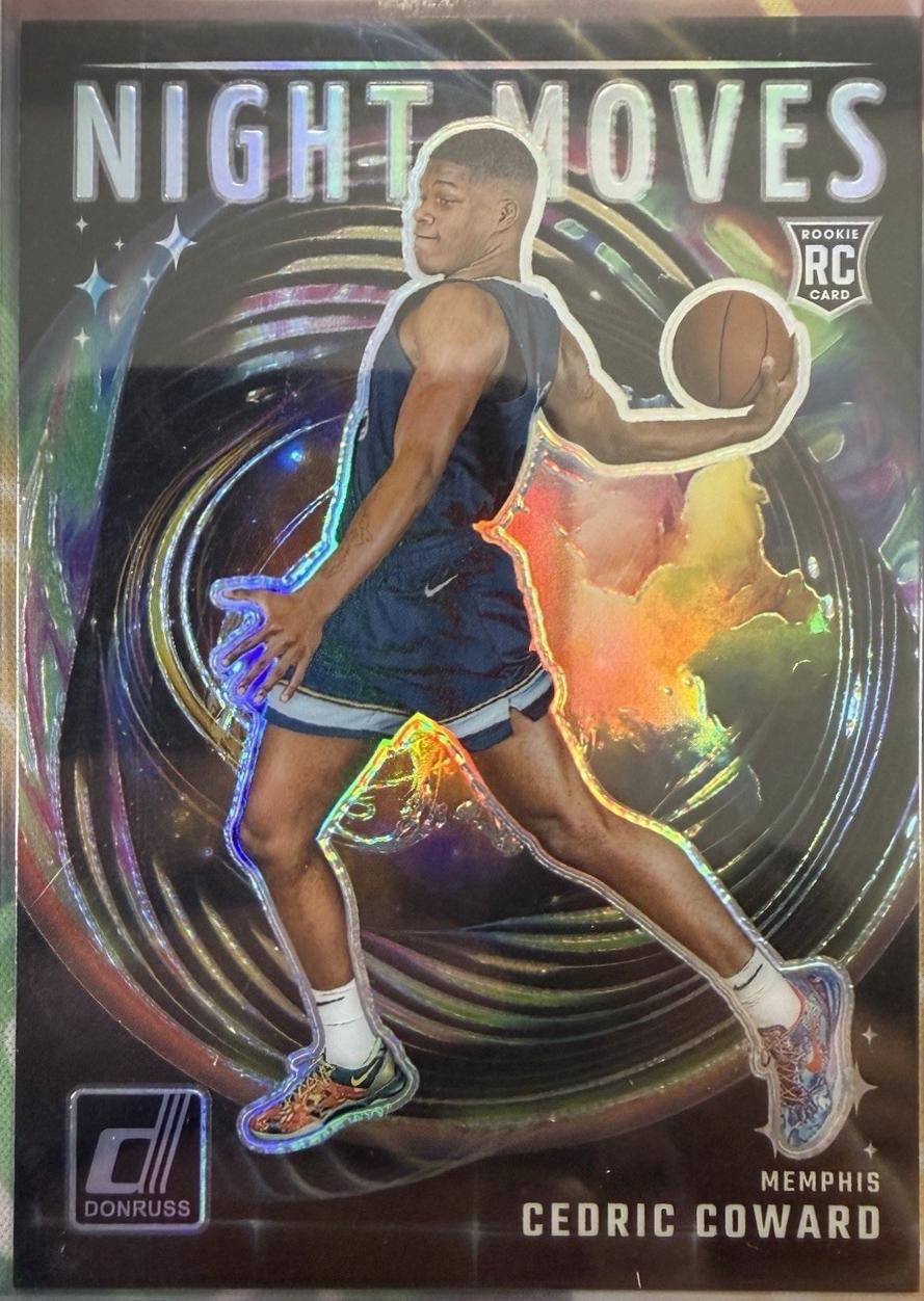 Cedric Coward #4 2025 Panini Donruss Night Moves Basketball