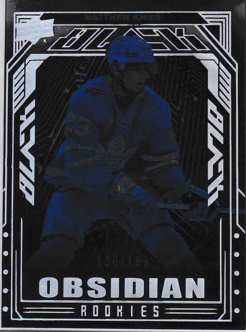 Matthew Knies #OR-23 Hockey Cards 2023 SPx UD Black Obsidian Rookies
