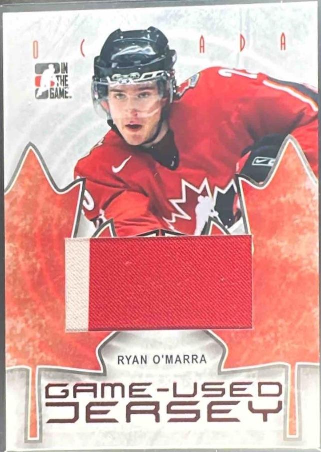 Ryan O'Marra #GUJ-58 2007 In The Game O Canada Game Used Jersey Hockey