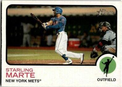 Starling Marte #106 Baseball Cards 2022 Topps Heritage