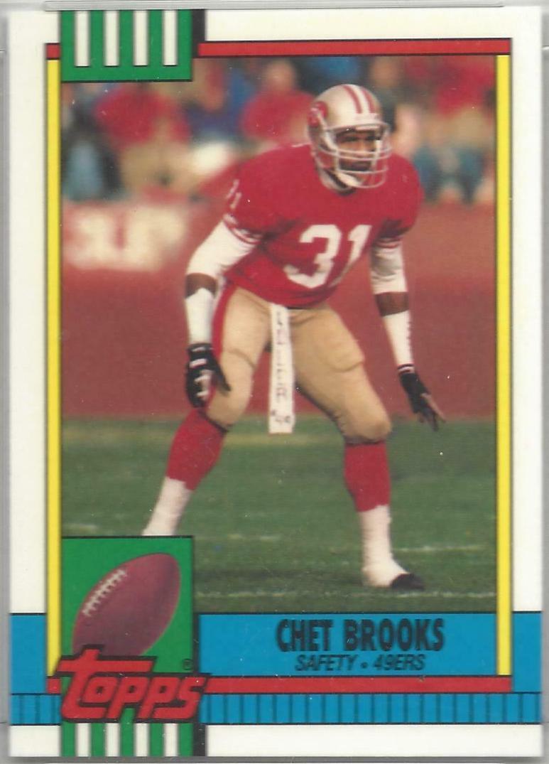 Chet Brooks #20 Football Cards 1990 Topps Tiffany