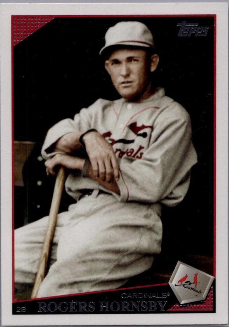 Rogers Hornsby #10b Baseball Cards 2009 Topps