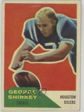 George Shirkey #12 Football Cards 1960 Fleer