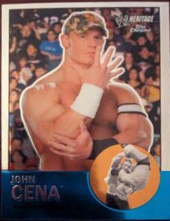 John Cena #1 Wrestling Cards 2007 Topps Heritage II Chrome WWE