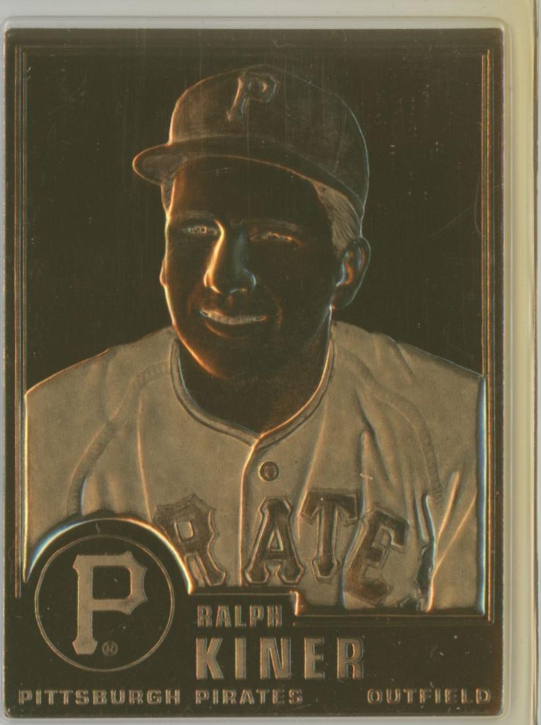 Ralph Kiner #87 1996 Danbury Mint 22kt Gold Baseball