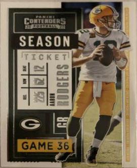 Aaron Rodgers #1 Football Cards 2020 Panini Contenders