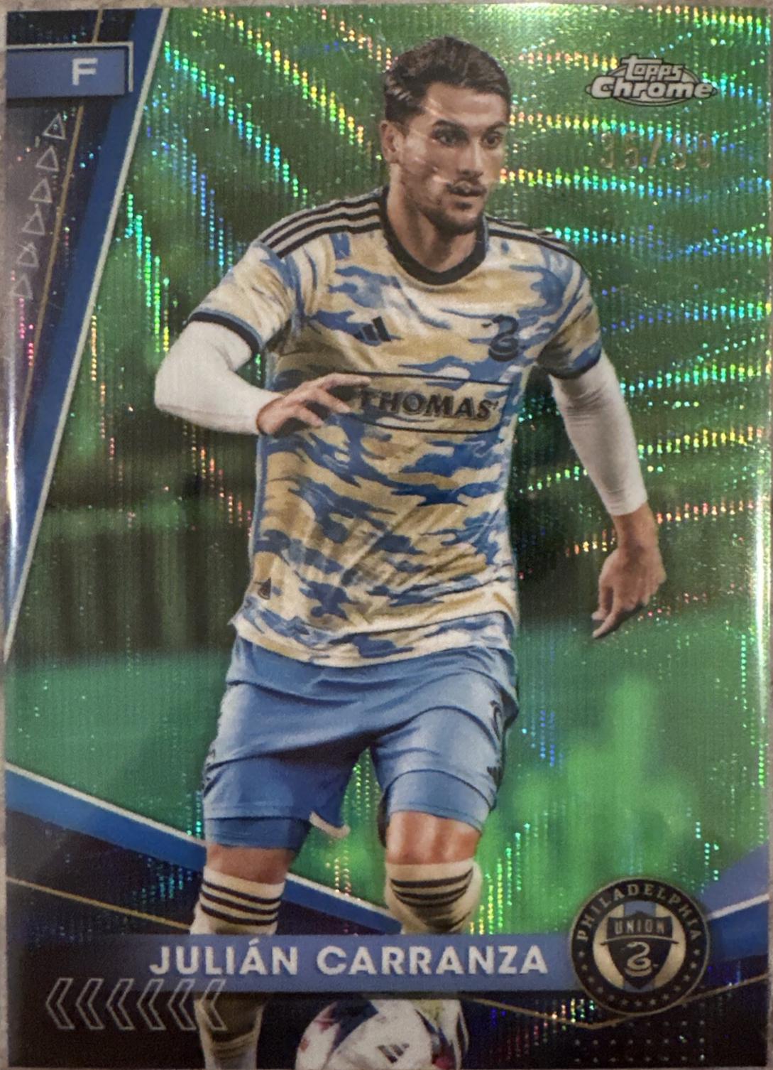 Julian Carranza [Neon Green Wave Refractor] #175