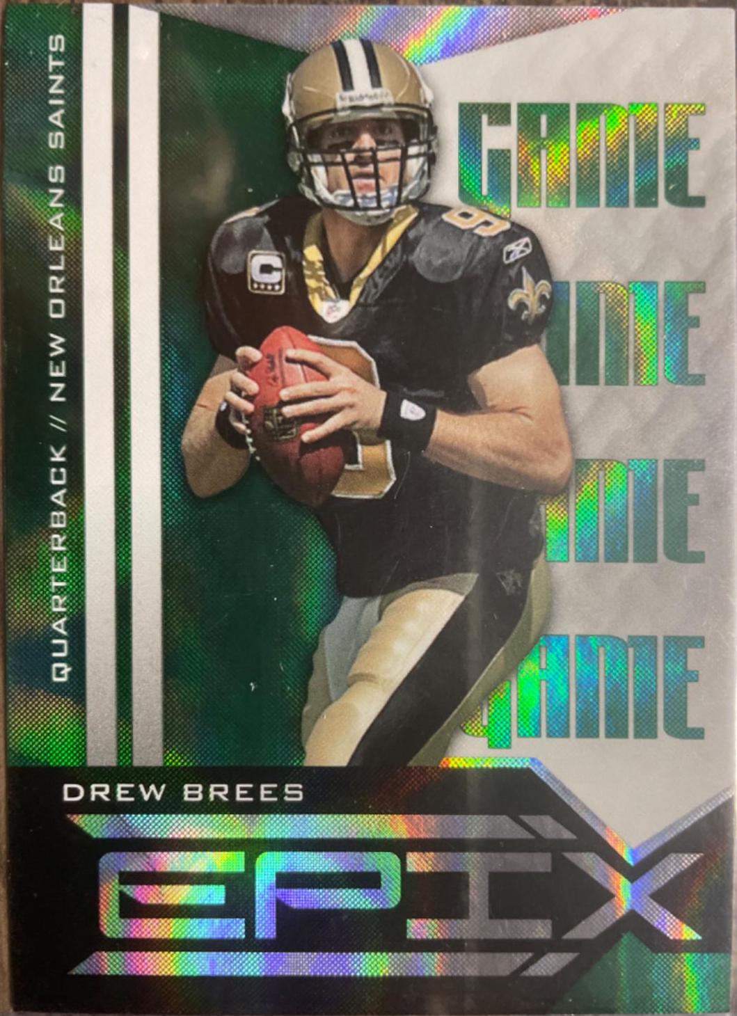 Drew Brees #27 Football Cards 2010 Panini Epix Game