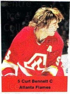 Curt Bennett Hockey Cards 1974 NHL Action Stamps