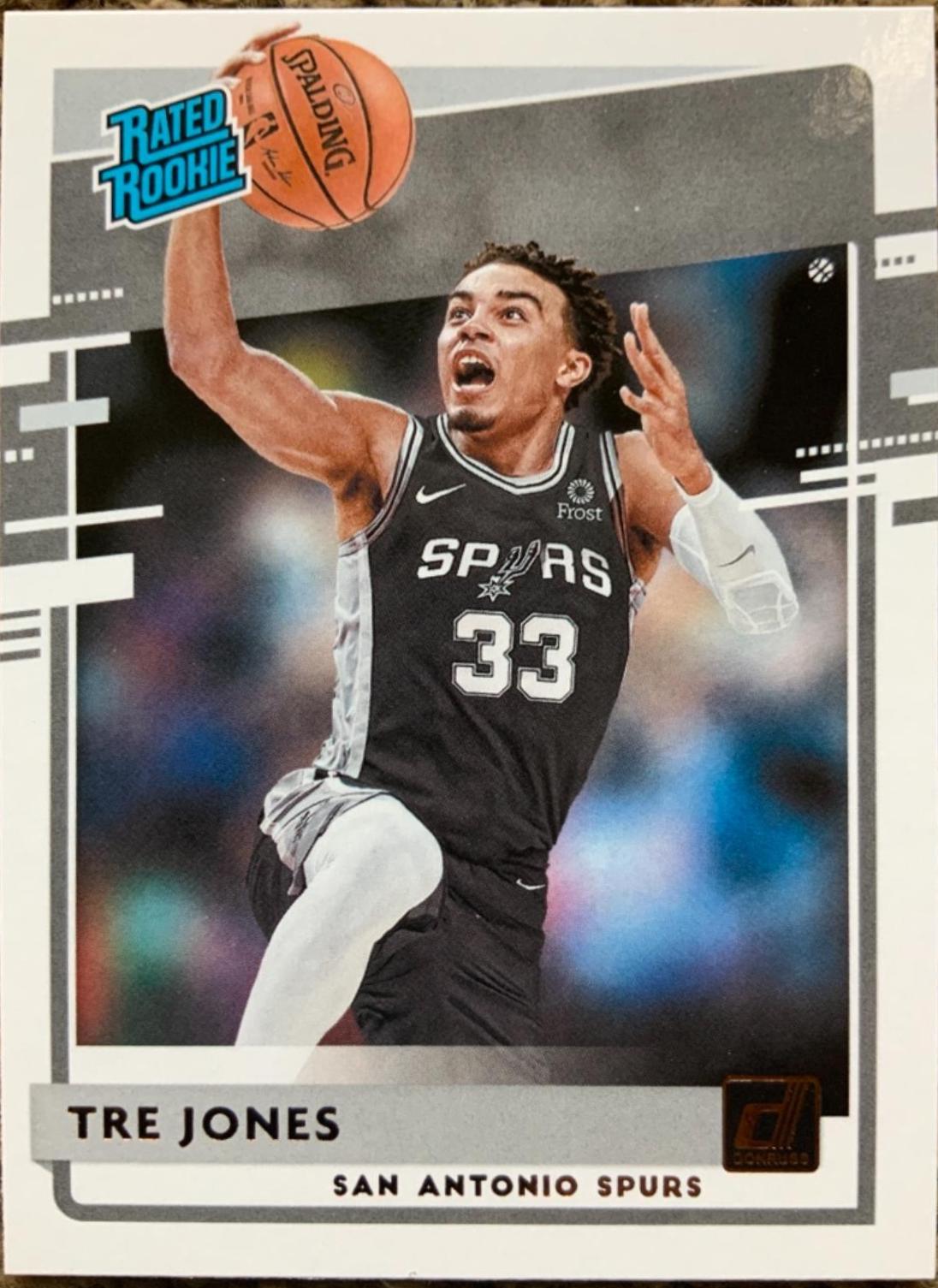 Tre Jones #244 Basketball Cards 2020 Donruss