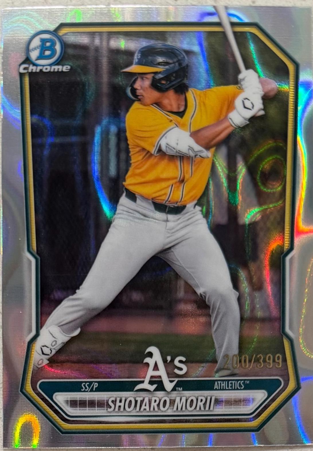2026 Bowman Chrome Prospect Shotaro Morii [Lava Refractor] #BCP-48 card